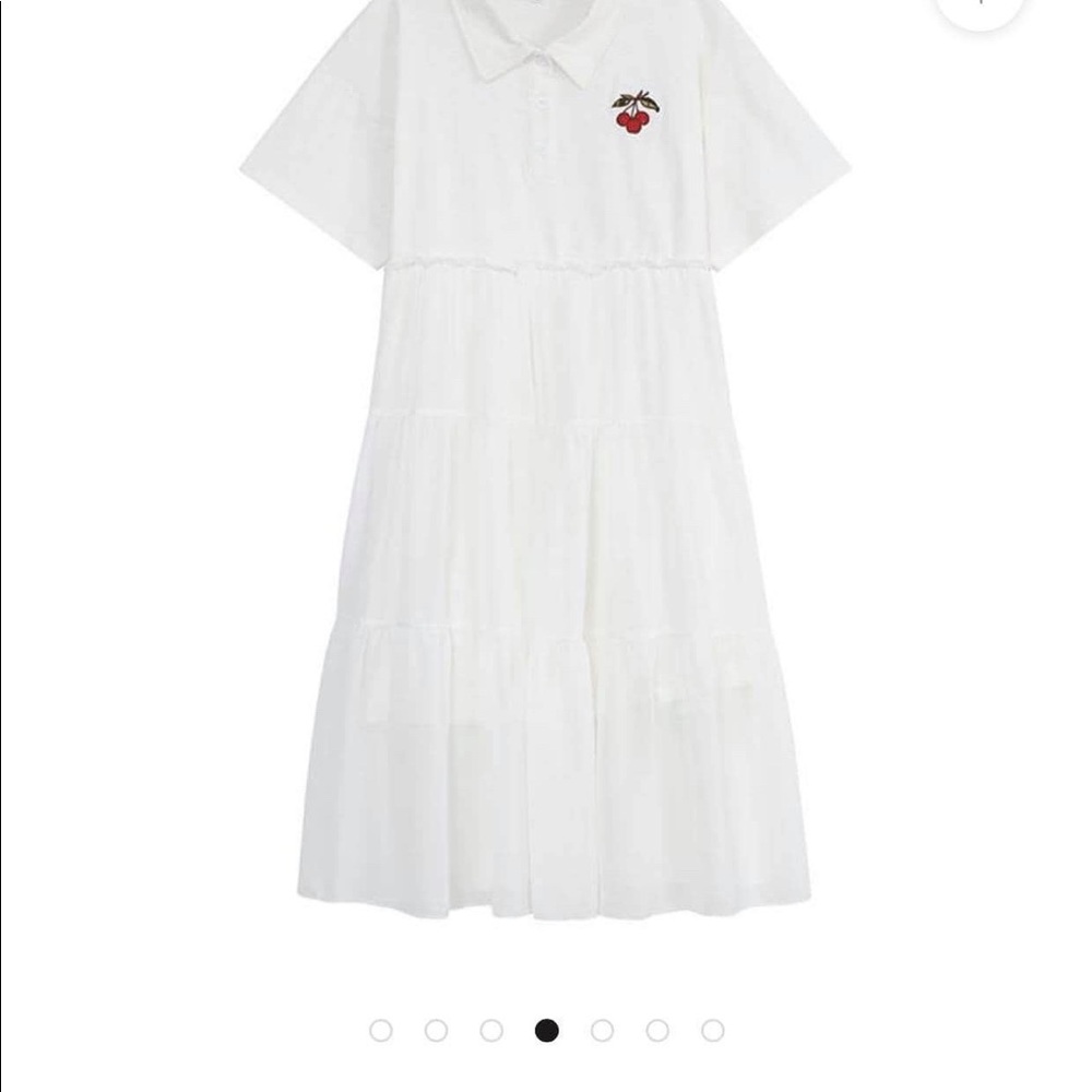 Secchic Short Sleeve Polo Babydoll Dress